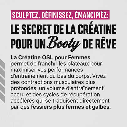 RYSEN - Monohydrate de créatine pour femmes (sans saveur)